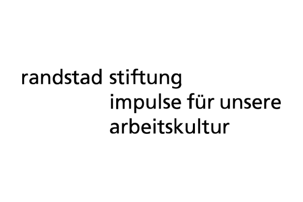 Logo, in schwarzer Schrift: "randstad stiftung impulte für unsere arbeitskultur"